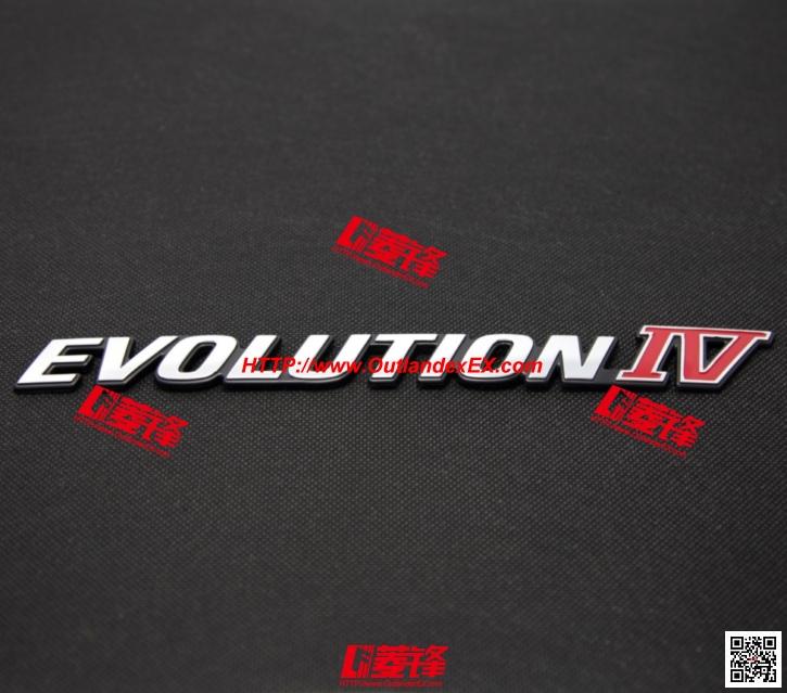 尾盖 EVOLUTION Ⅳ 标志